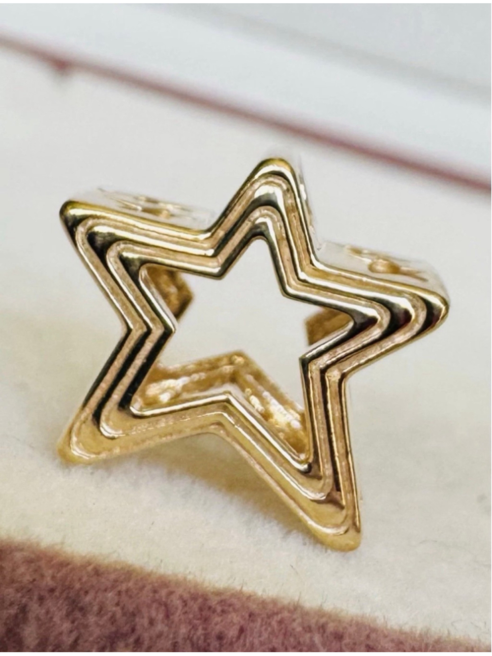 Authentic Pandora 14k Solid Gold ALE G585 “Radiant Star” Charm
